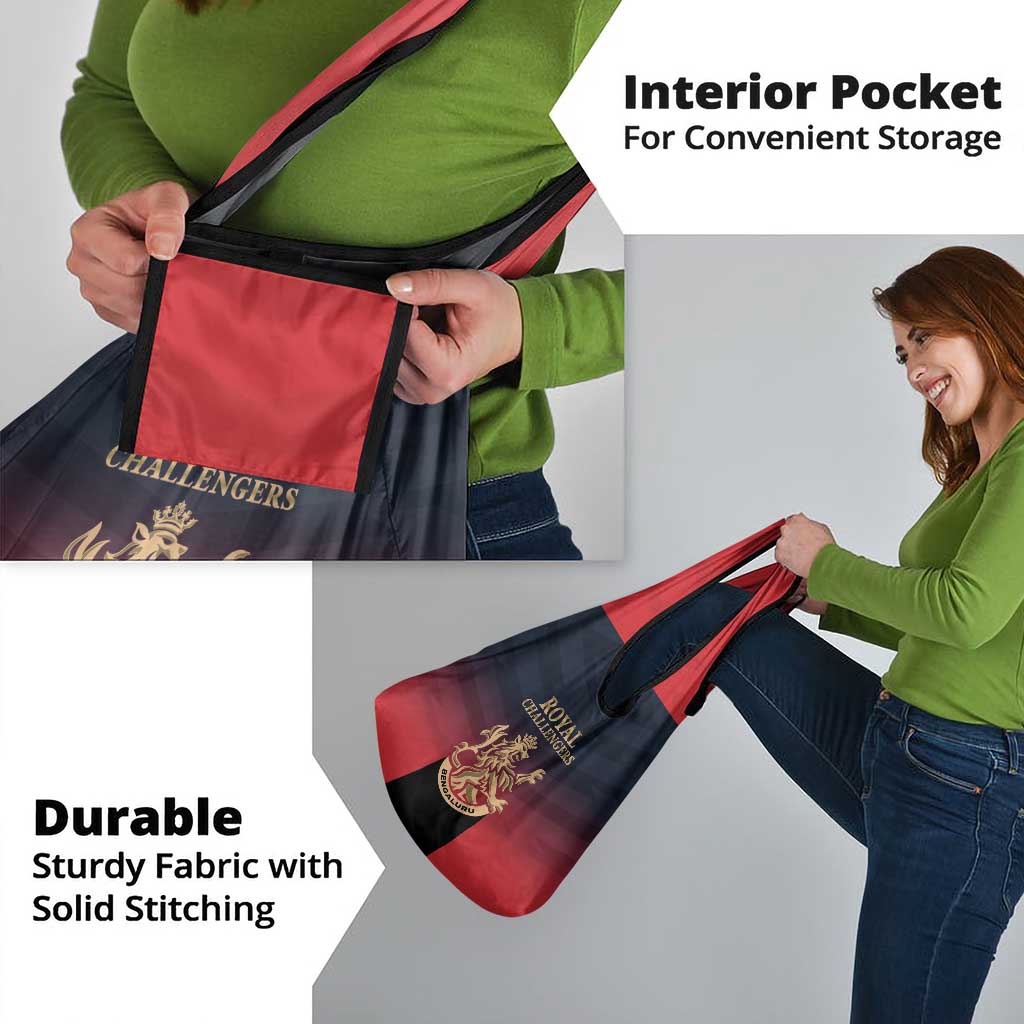 Bengaluru 2025 Cricket Royal Challengers Grocery Bag Lions Play Bold