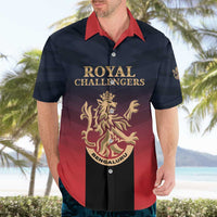 Custom Bengaluru 2025 Cricket Royal Challengers Hawaiian Shirt Lions Play Bold