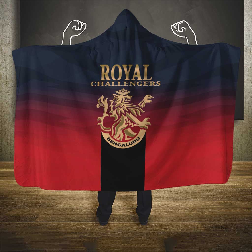 Bengaluru 2025 Cricket Royal Challengers Hooded Blanket Lions Play Bold