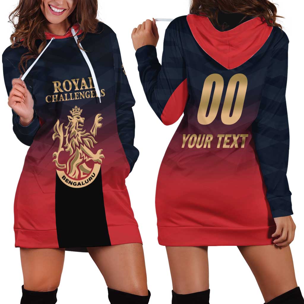 Custom Bengaluru 2025 Cricket Royal Challengers Hoodie Dress Lions Play Bold