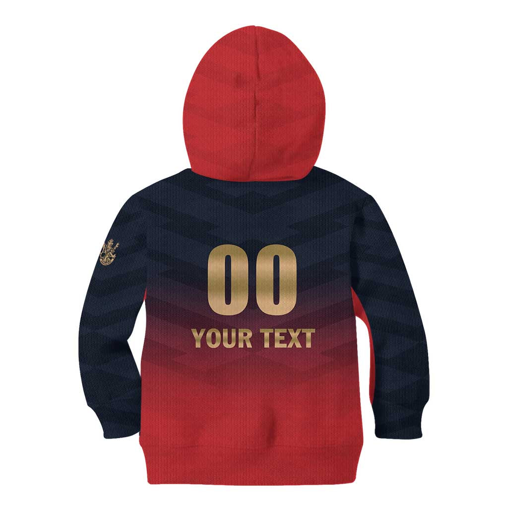 Custom Bengaluru 2025 Cricket Royal Challengers Kid Hoodie Lions Play Bold