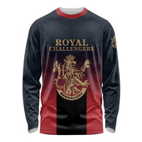 Custom Bengaluru 2025 Cricket Royal Challengers Long Sleeve Shirt Lions Play Bold