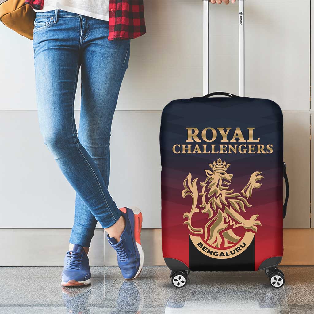 Bengaluru 2025 Cricket Royal Challengers Luggage Cover Lions Play Bold