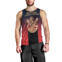 Custom Bengaluru 2025 Cricket Royal Challengers Men Tank Top Lions Play Bold