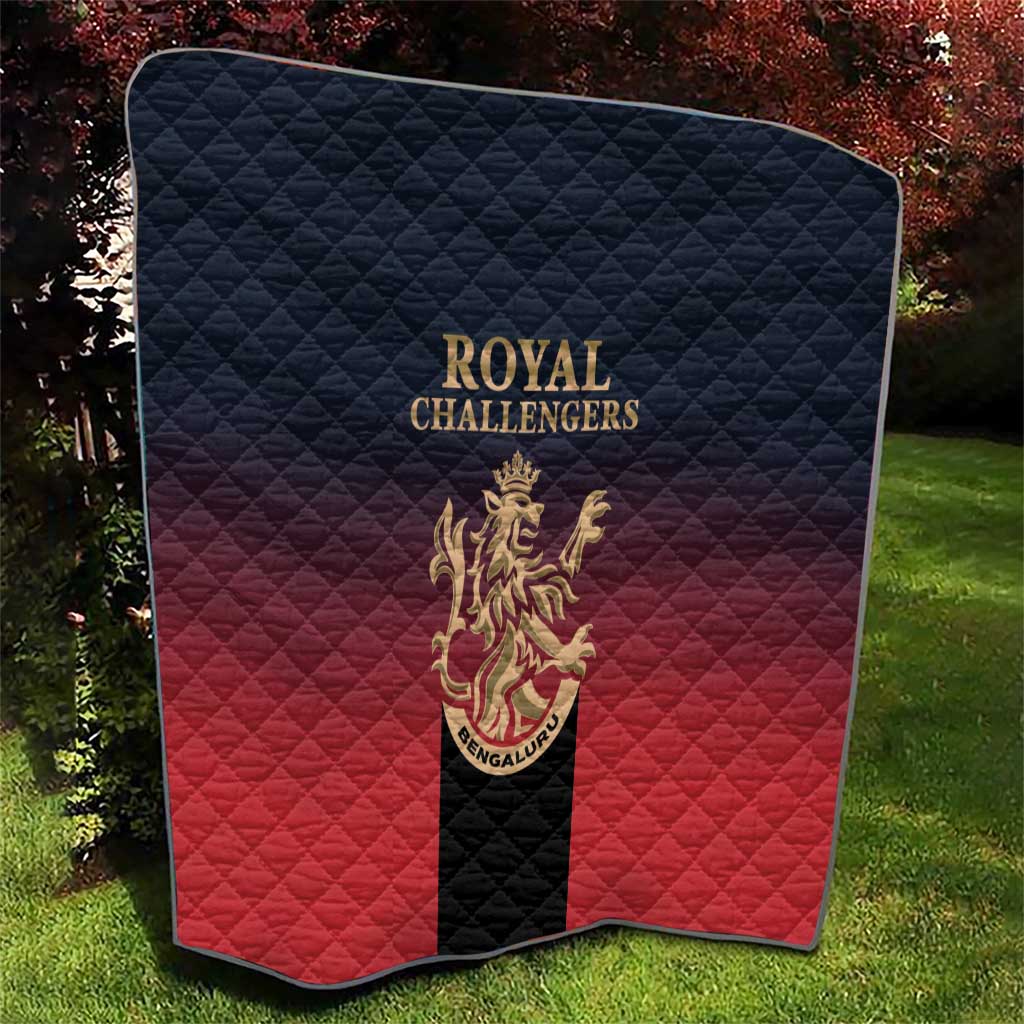 Bengaluru 2025 Cricket Royal Challengers Quilt Lions Play Bold
