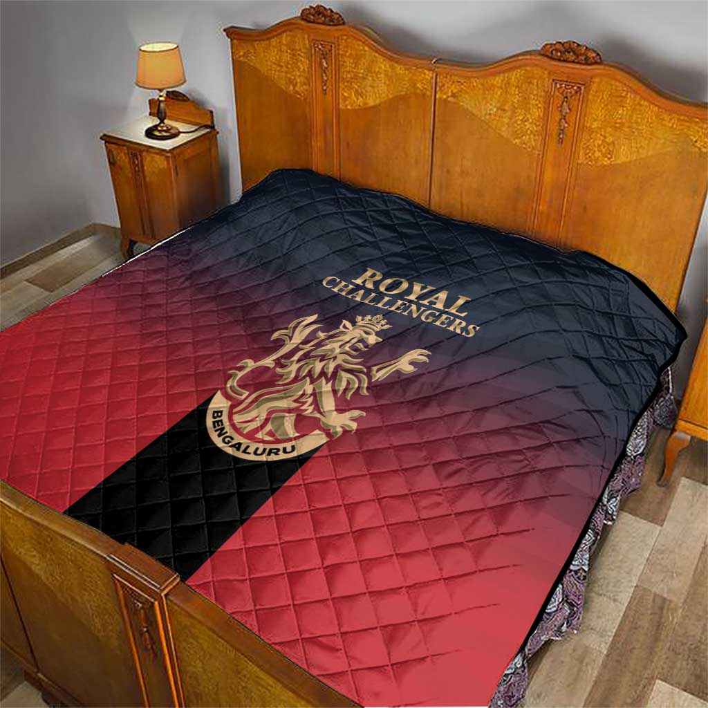 Bengaluru 2025 Cricket Royal Challengers Quilt Lions Play Bold