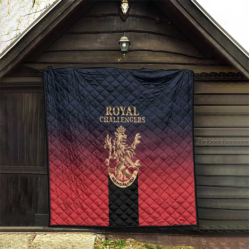 Bengaluru 2025 Cricket Royal Challengers Quilt Lions Play Bold