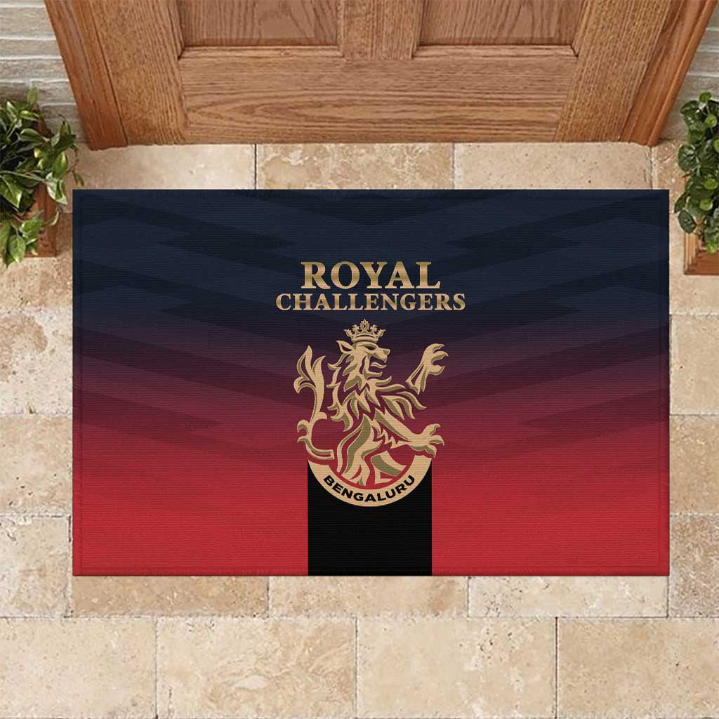 Bengaluru 2025 Cricket Royal Challengers Rubber Doormat Lions Play Bold