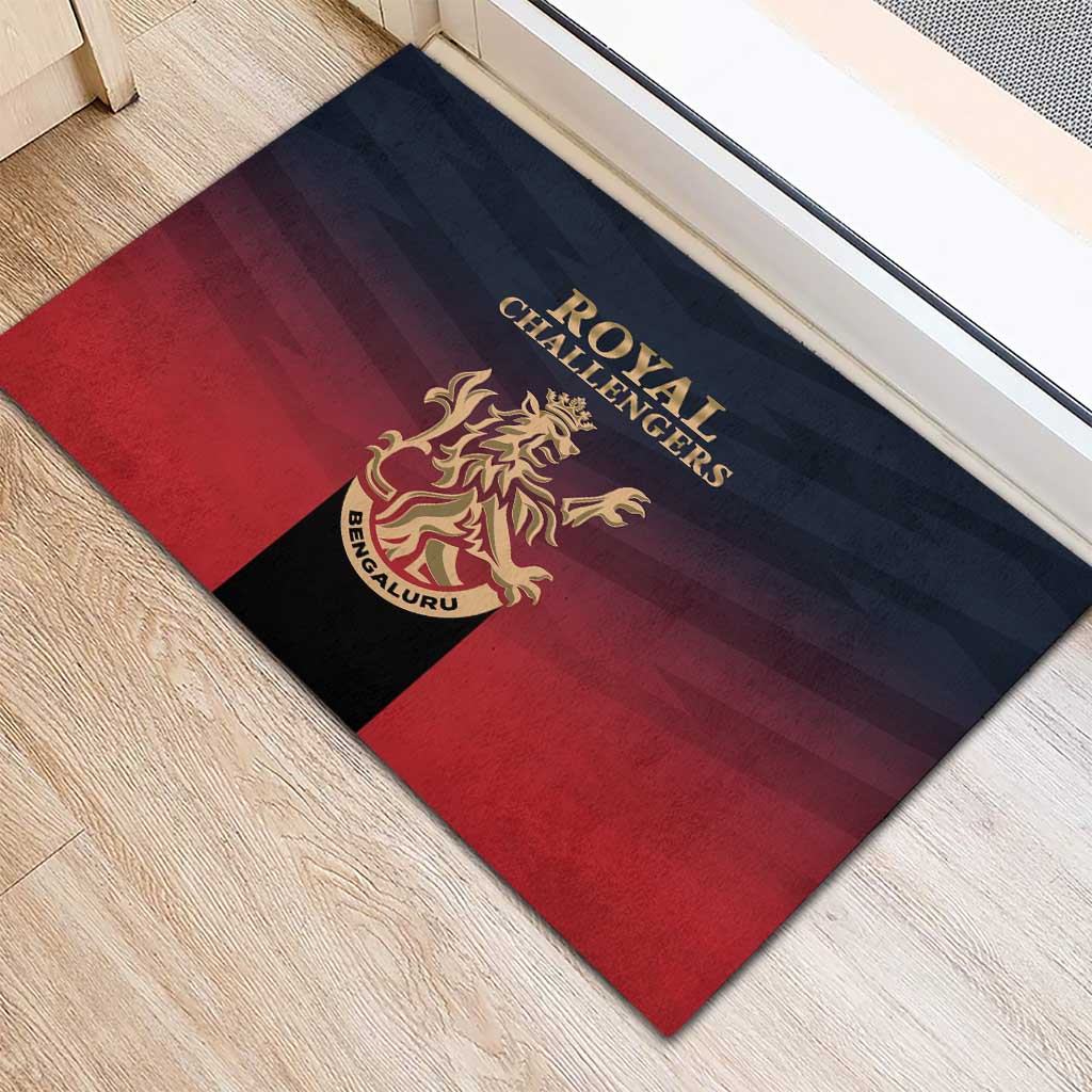 Bengaluru 2025 Cricket Royal Challengers Rubber Doormat Lions Play Bold