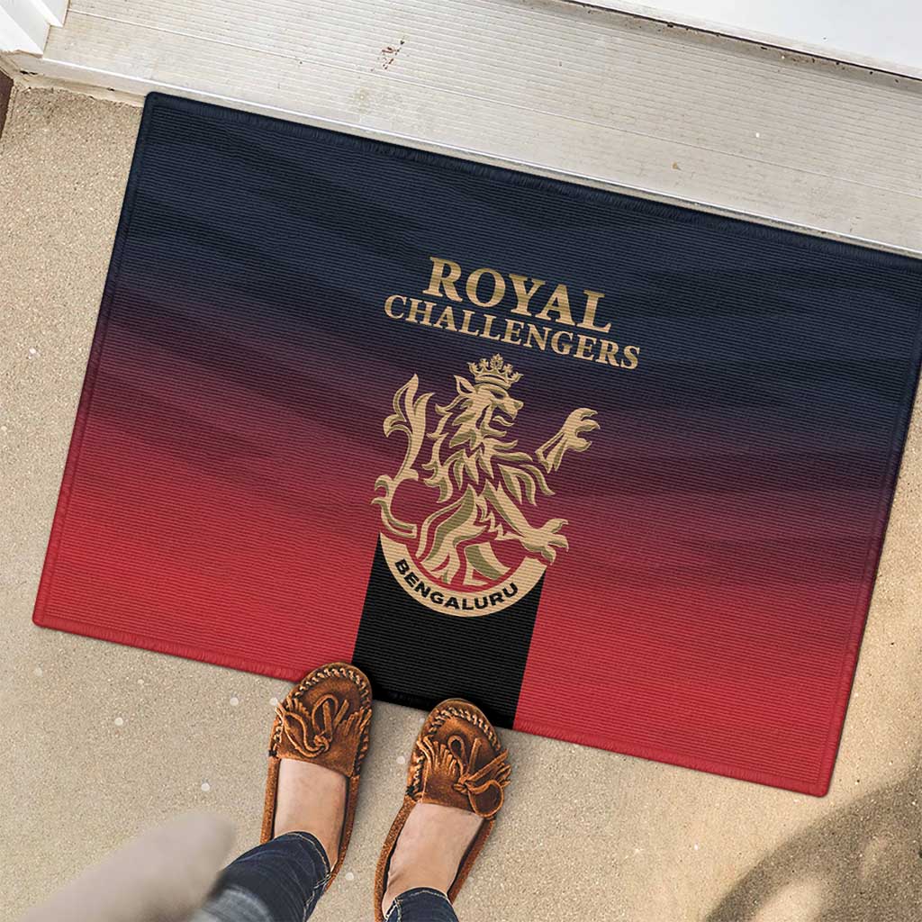 Bengaluru 2025 Cricket Royal Challengers Rubber Doormat Lions Play Bold