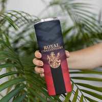 Custom Bengaluru 2025 Cricket Royal Challengers Skinny Tumbler Lions Play Bold