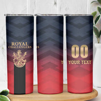Custom Bengaluru 2025 Cricket Royal Challengers Skinny Tumbler Lions Play Bold