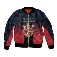 Custom Bengaluru 2025 Cricket Royal Challengers Sleeve Zip Bomber Jacket Lions Play Bold