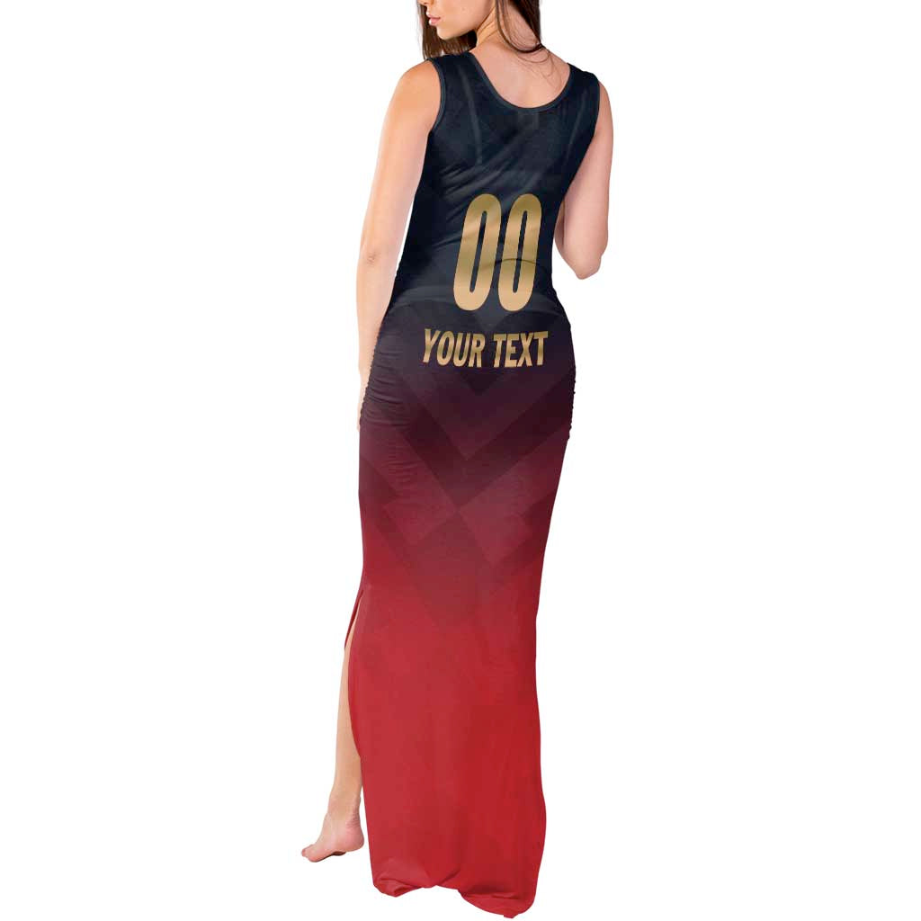 Custom Bengaluru 2025 Cricket Royal Challengers Tank Maxi Dress Lions Play Bold