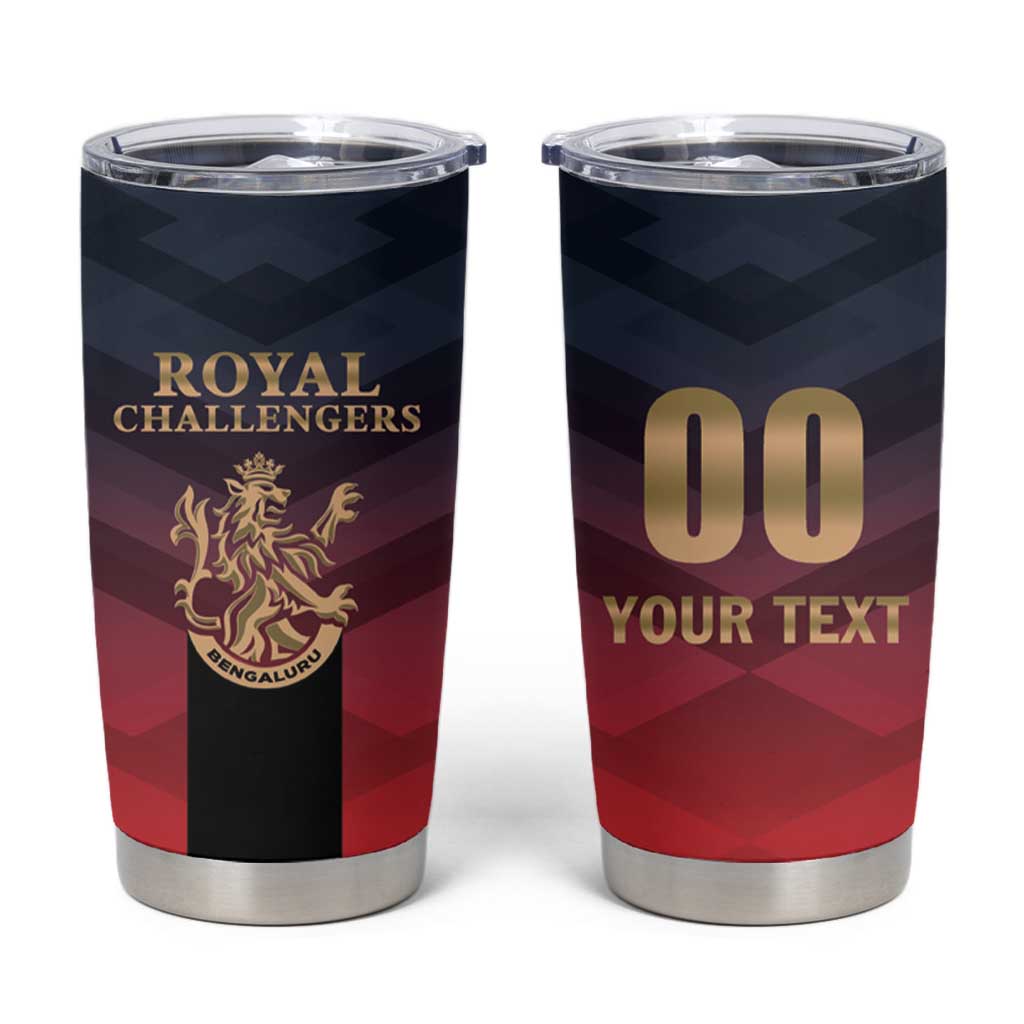Custom Bengaluru 2025 Cricket Royal Challengers Tumbler Cup Lions Play Bold