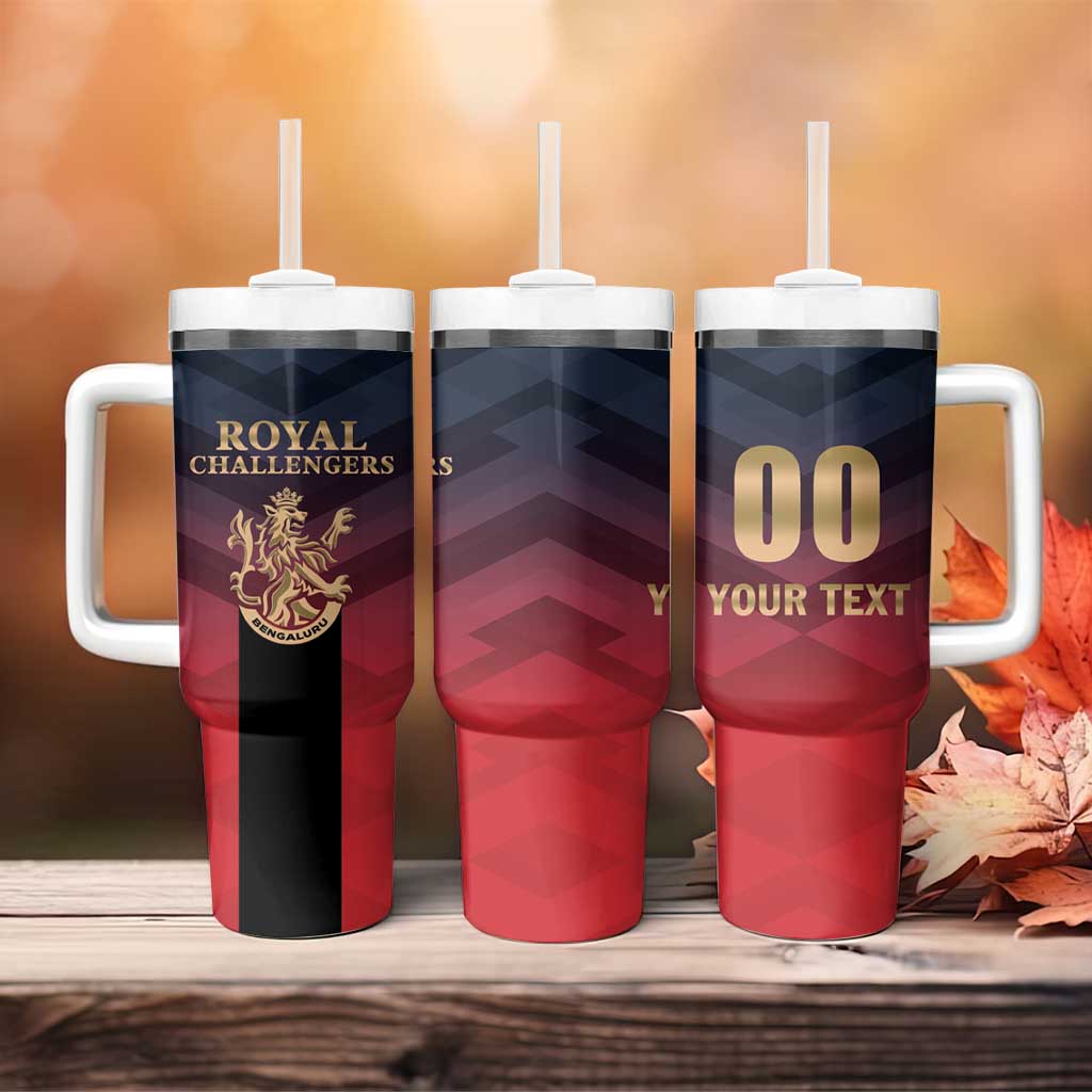 Custom Bengaluru 2025 Cricket Royal Challengers Tumbler With Handle Lions Play Bold