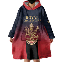 Custom Bengaluru 2025 Cricket Royal Challengers Wearable Blanket Hoodie Lions Play Bold