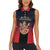 Custom Bengaluru 2025 Cricket Royal Challengers Women Sleeveless Polo Shirt Lions Play Bold