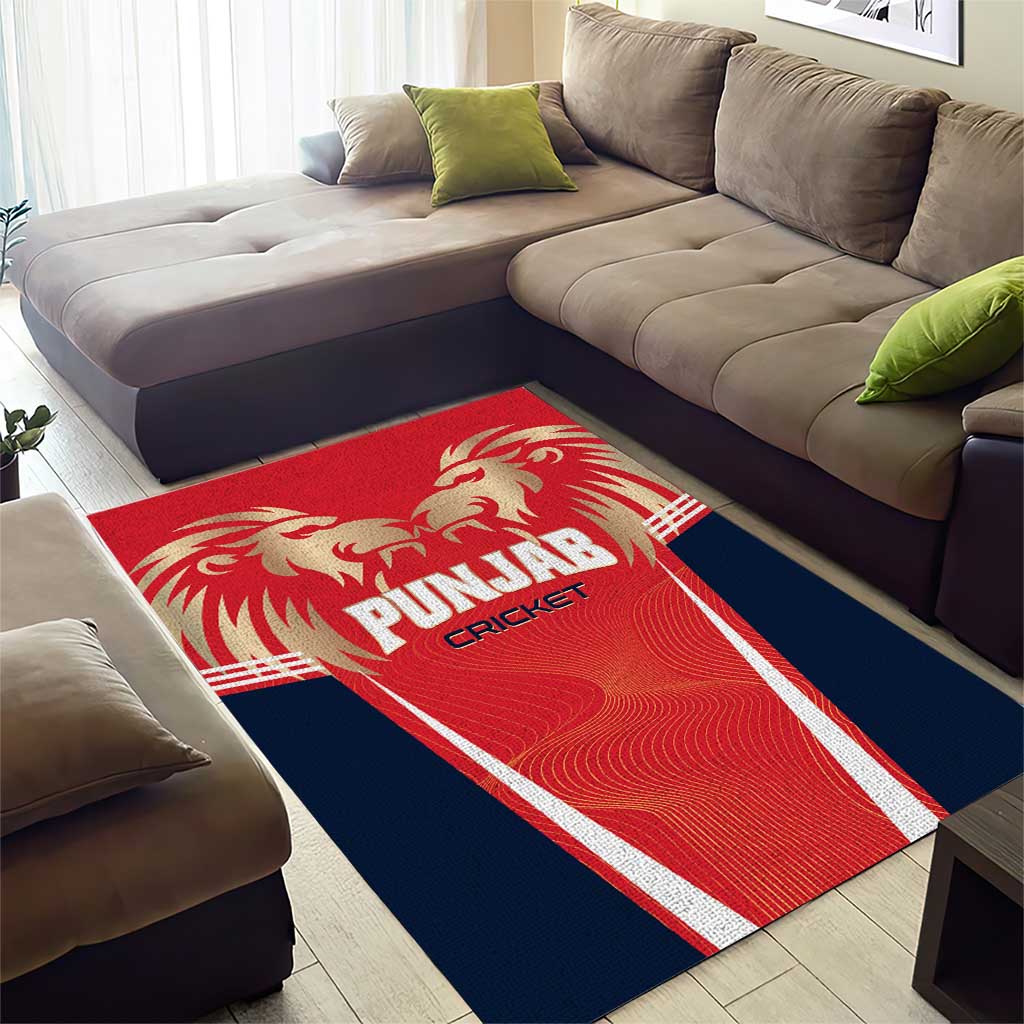 Punjab 2025 Cricket Lion Kings Area Rug Jazba Hai Punjabi