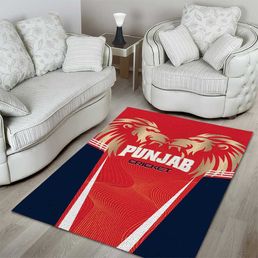 Punjab 2025 Cricket Lion Kings Area Rug Jazba Hai Punjabi