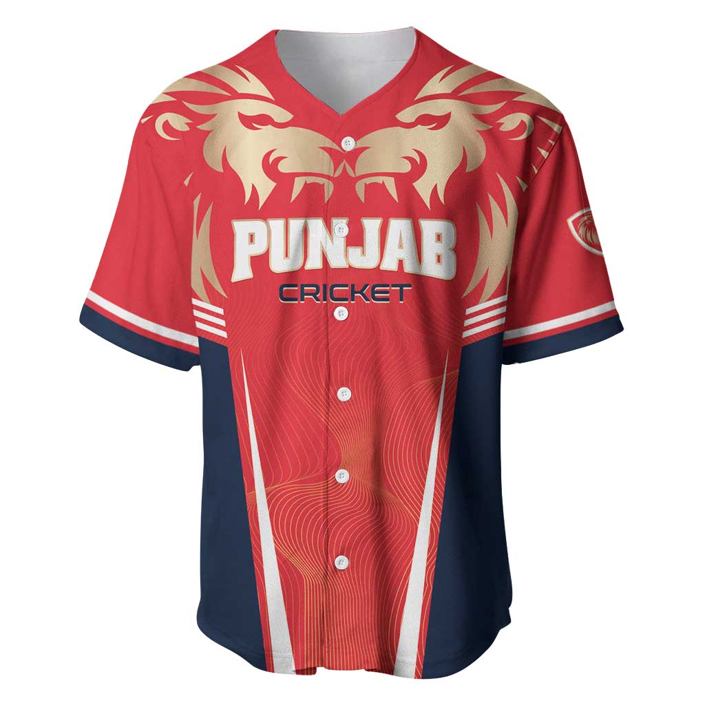 Custom Punjab 2025 Cricket Lion Kings Baseball Jersey Jazba Hai Punjabi