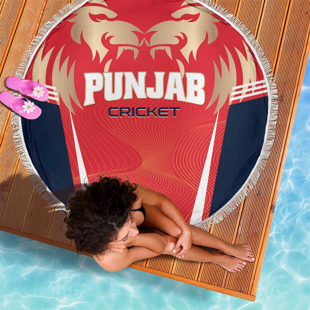 Punjab 2025 Cricket Lion Kings Beach Blanket Jazba Hai Punjabi