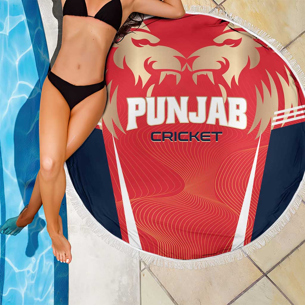 Punjab 2025 Cricket Lion Kings Beach Blanket Jazba Hai Punjabi