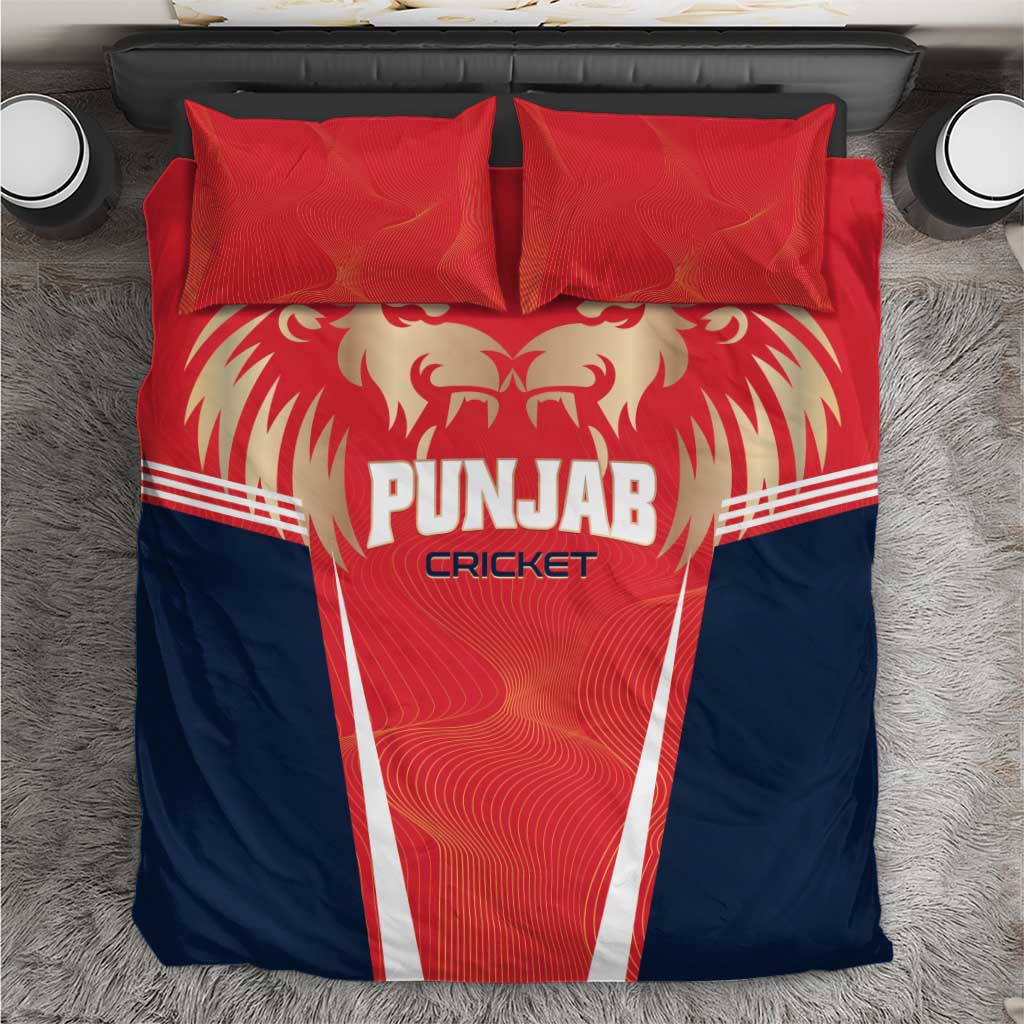 Punjab 2025 Cricket Lion Kings Bedding Set Jazba Hai Punjabi