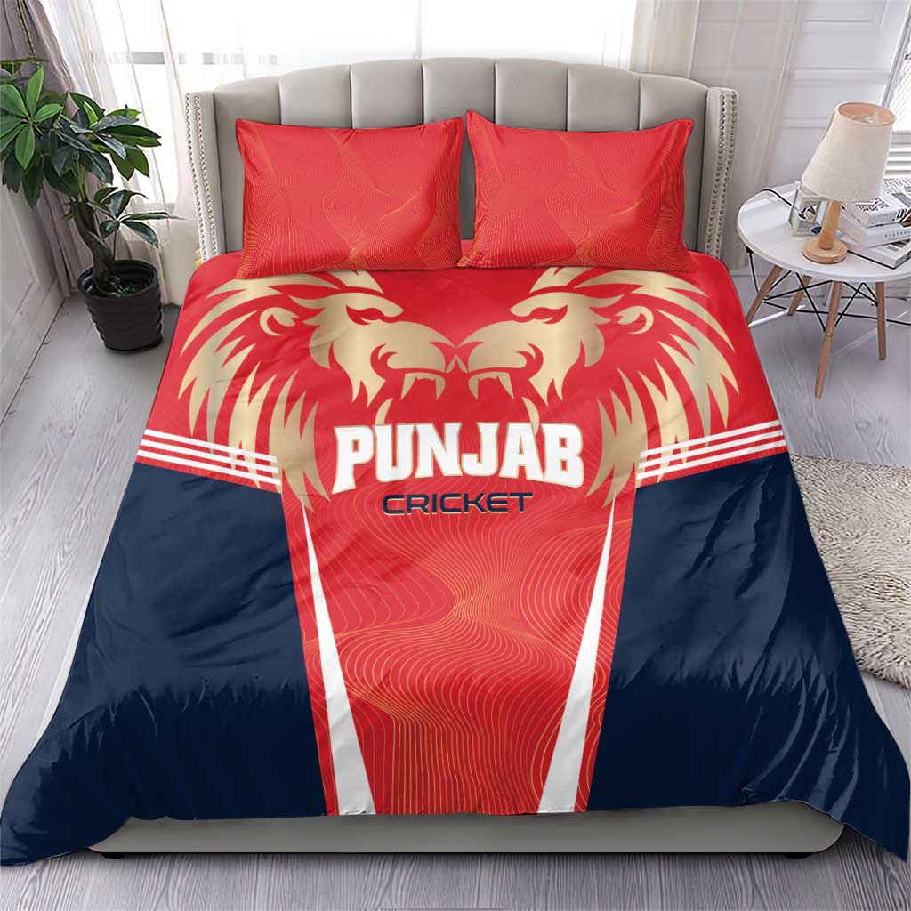 Punjab 2025 Cricket Lion Kings Bedding Set Jazba Hai Punjabi
