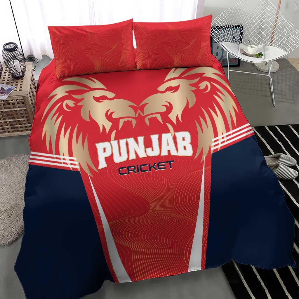 Punjab 2025 Cricket Lion Kings Bedding Set Jazba Hai Punjabi