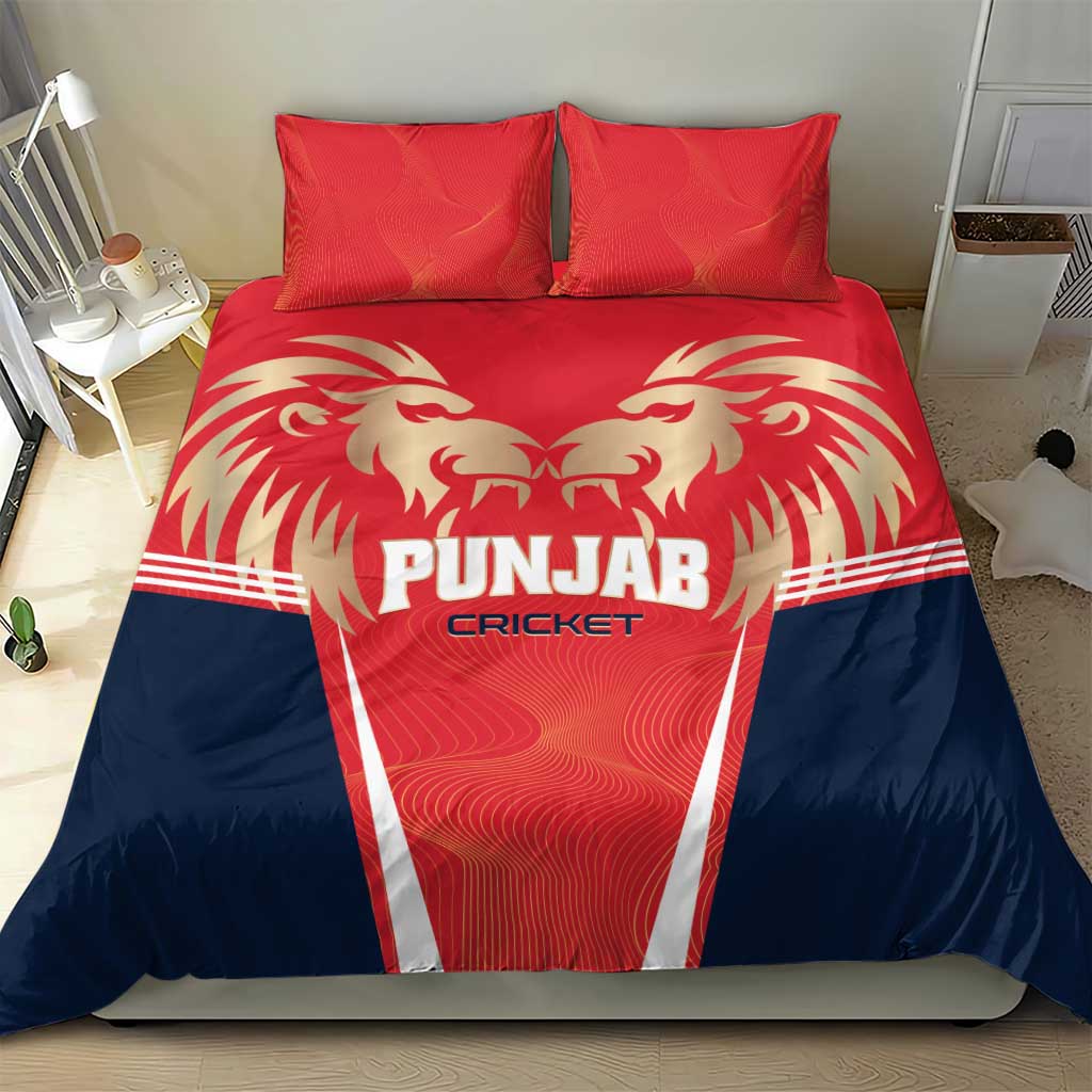 Punjab 2025 Cricket Lion Kings Bedding Set Jazba Hai Punjabi