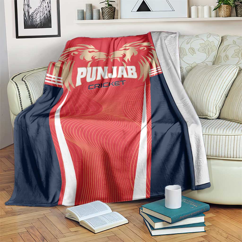Punjab 2025 Cricket Lion Kings Blanket Jazba Hai Punjabi
