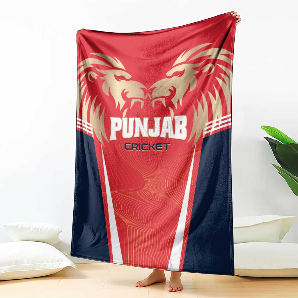 Punjab 2025 Cricket Lion Kings Blanket Jazba Hai Punjabi