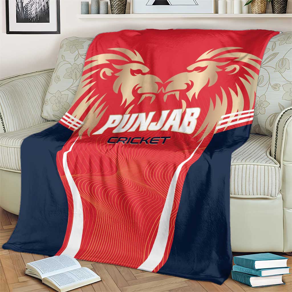 Punjab 2025 Cricket Lion Kings Blanket Jazba Hai Punjabi
