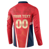 Custom Punjab 2025 Cricket Lion Kings Button Sweatshirt Jazba Hai Punjabi