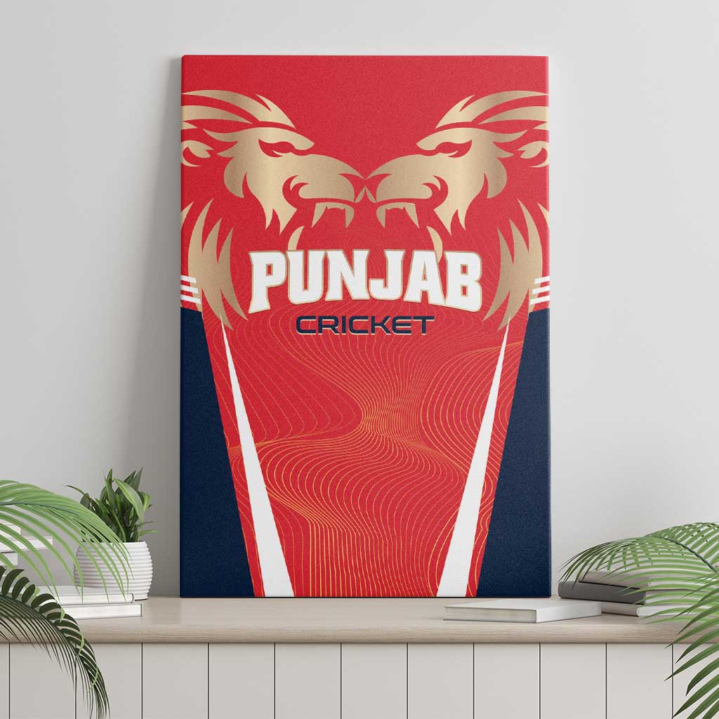 Punjab 2025 Cricket Lion Kings Canvas Wall Art Jazba Hai Punjabi