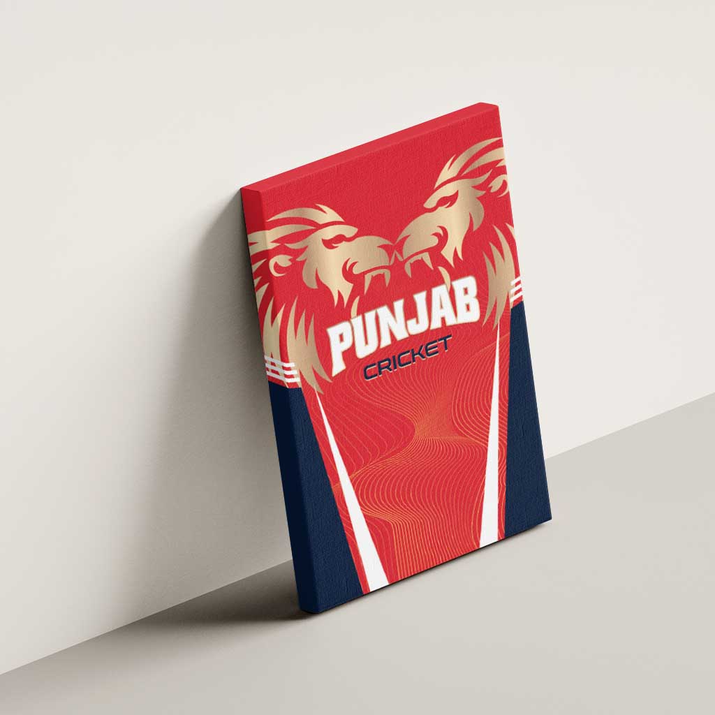 Punjab 2025 Cricket Lion Kings Canvas Wall Art Jazba Hai Punjabi