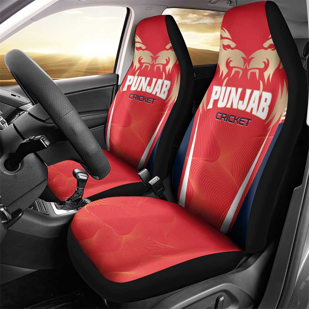 Punjab 2025 Cricket Lion Kings Car Seat Cover Jazba Hai Punjabi