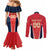Custom Punjab 2025 Cricket Lion Kings Couples Matching Mermaid Dress and Long Sleeve Button Shirt Jazba Hai Punjabi