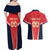 Custom Punjab 2025 Cricket Lion Kings Couples Matching Off Shoulder Maxi Dress and Hawaiian Shirt Jazba Hai Punjabi