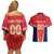 Custom Punjab 2025 Cricket Lion Kings Couples Matching Off Shoulder Short Dress and Hawaiian Shirt Jazba Hai Punjabi