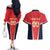Custom Punjab 2025 Cricket Lion Kings Couples Matching Off The Shoulder Long Sleeve Dress and Hawaiian Shirt Jazba Hai Punjabi