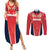 Custom Punjab 2025 Cricket Lion Kings Couples Matching Summer Maxi Dress and Long Sleeve Button Shirt Jazba Hai Punjabi