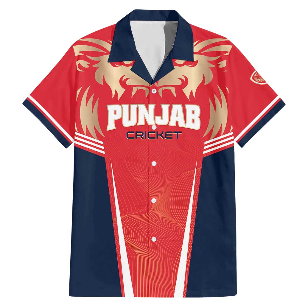 Custom Punjab 2025 Cricket Lion Kings Family Matching Mermaid Dress and Hawaiian Shirt Jazba Hai Punjabi