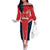 Custom Punjab 2025 Cricket Lion Kings Family Matching Off The Shoulder Long Sleeve Dress and Hawaiian Shirt Jazba Hai Punjabi