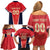 Custom Punjab 2025 Cricket Lion Kings Family Matching Off Shoulder Short Dress and Hawaiian Shirt Jazba Hai Punjabi