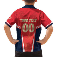 Custom Punjab 2025 Cricket Lion Kings Family Matching Short Sleeve Bodycon Dress and Hawaiian Shirt Jazba Hai Punjabi