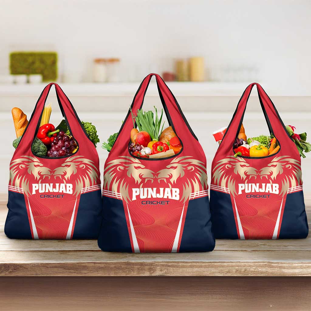 Punjab 2025 Cricket Lion Kings Grocery Bag Jazba Hai Punjabi