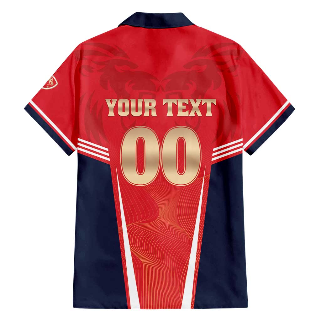 Custom Punjab 2025 Cricket Lion Kings Hawaiian Shirt Jazba Hai Punjabi