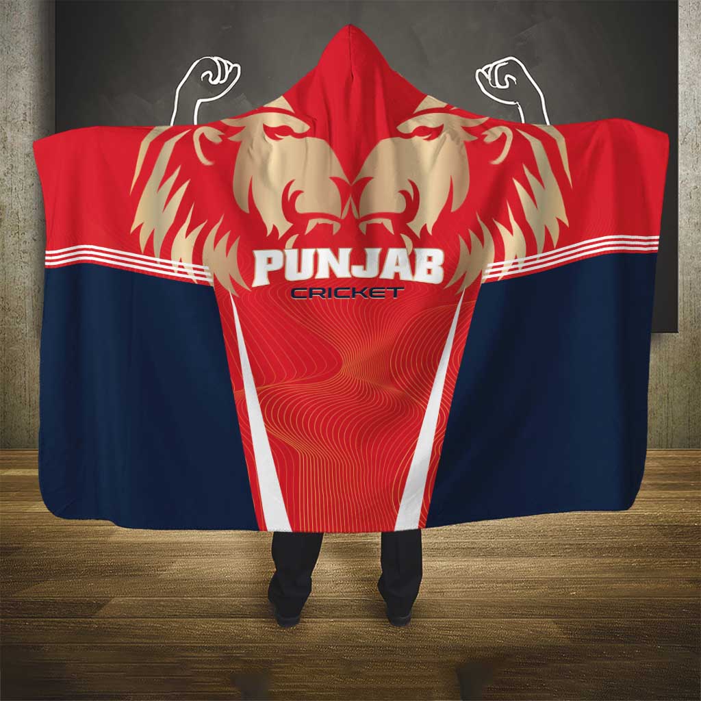 Punjab 2025 Cricket Lion Kings Hooded Blanket Jazba Hai Punjabi